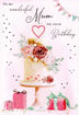 Picture of WONDERFUL MUM BIRTHDAY CARD W/CAKE